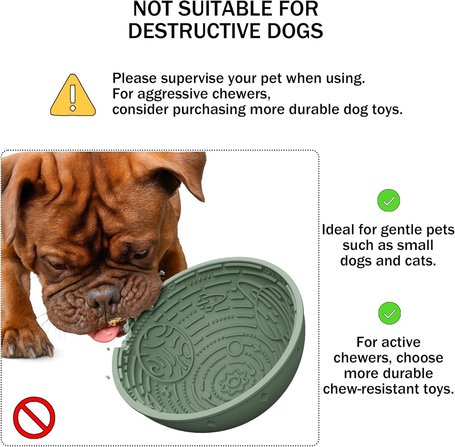 image:imageOHMO Lick Mat for Dogs and CatsSmall DarkampLight Blue 2pcs Enrichment Accessories Toy Space Star Easy Clean Pet Slow FeederSuction Cups Licking Pad for Anxiety Relief and Boredom ReductionSage Green