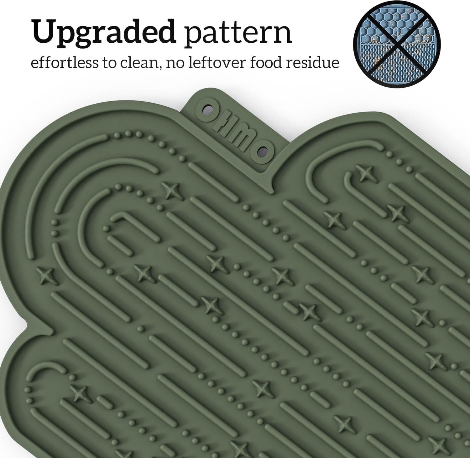 image:imageOHMOCactus Lick Mat for Dogs and Cats2 Pack Easy to Clean Pet Slow Feeder with Suction Cups Licking Pad for Anxiety Relief and Boredom ReductionCactusampLight GreenLight GreenCamo Green